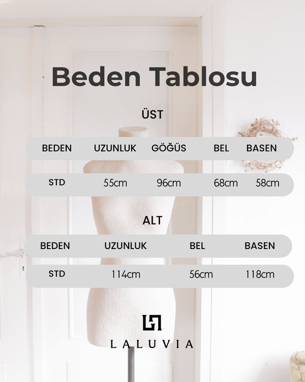 Vizon Dantelli İkili Triko Takım - 2602