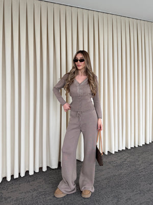 Vizon Dantelli İkili Triko Takım - 2602