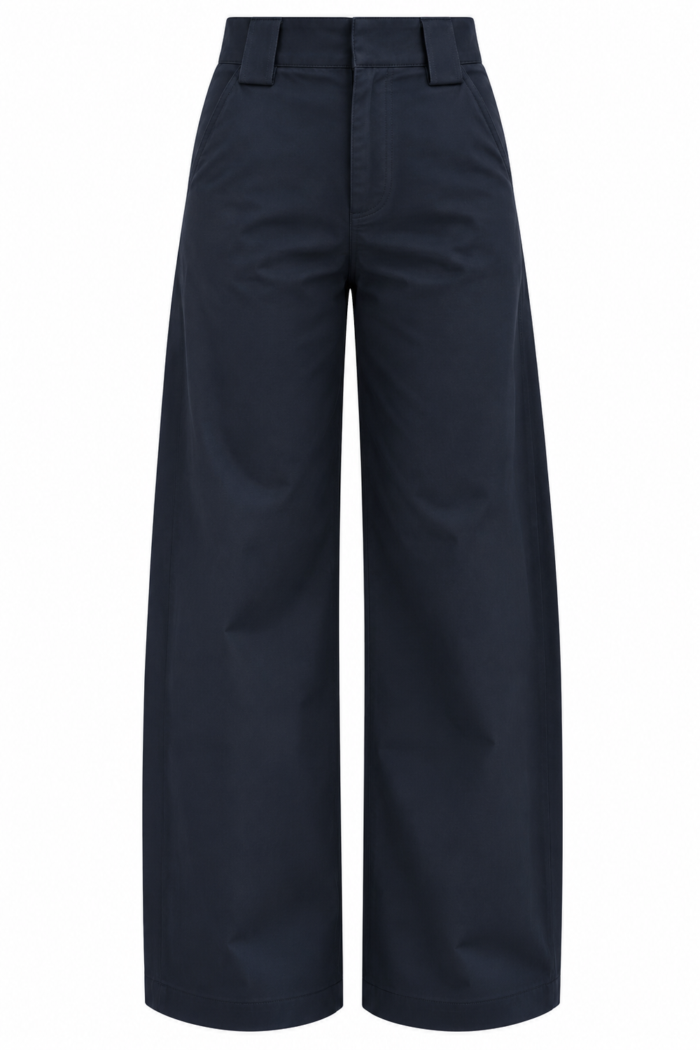 Lacivert Geniş Köprülü Barrel Pantolon - 4290