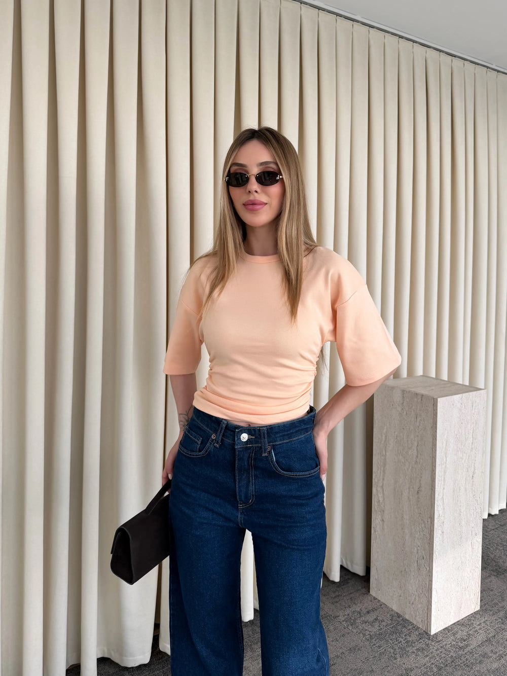 Somon Yanı Drapeli Body - 261003