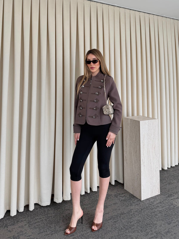 Kahverengi Napolyon Blazer Ceket - 9729