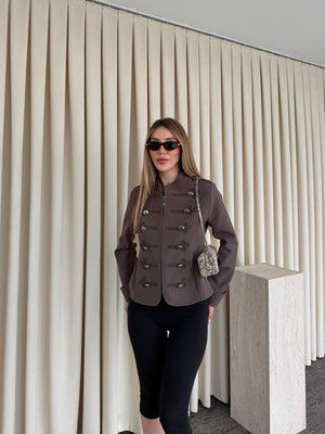 Kahverengi Napolyon Blazer Ceket - 9729