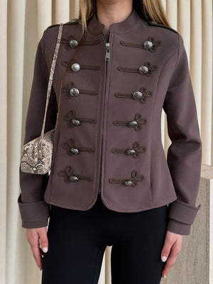 Kahverengi Napolyon Blazer Ceket - 9729