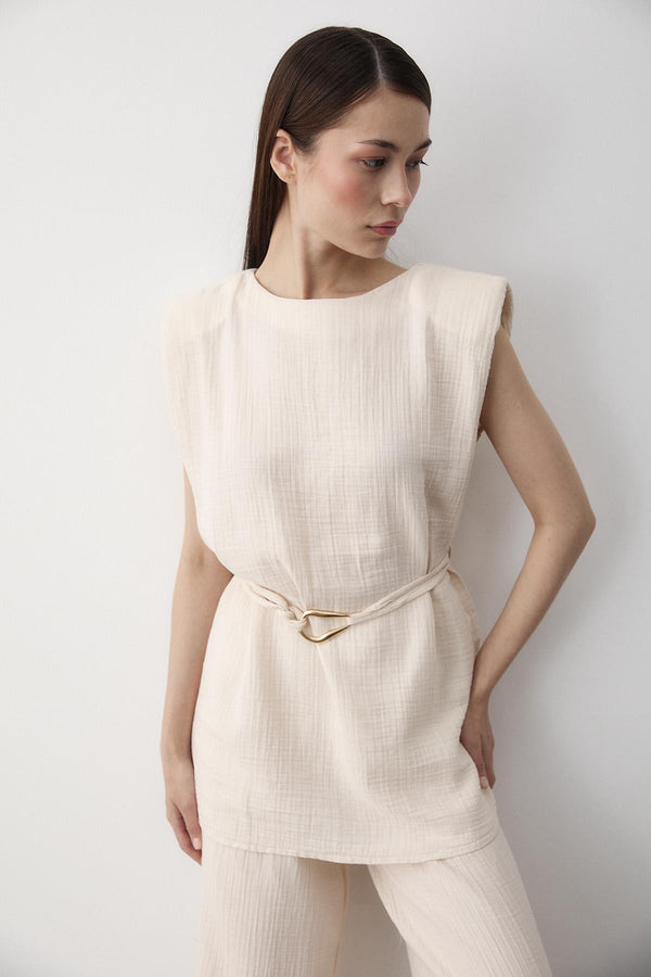 Taş Aksesuar Detaylı İkili Takım