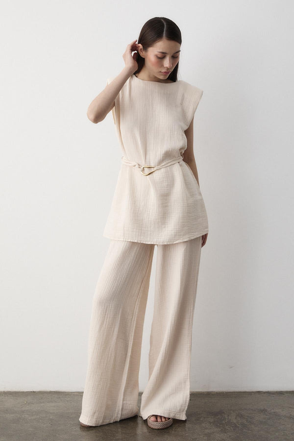 Taş Aksesuar Detaylı İkili Takım