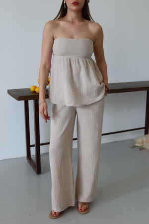 Taş Bandanalı %100 Pamuk Müslin Takım