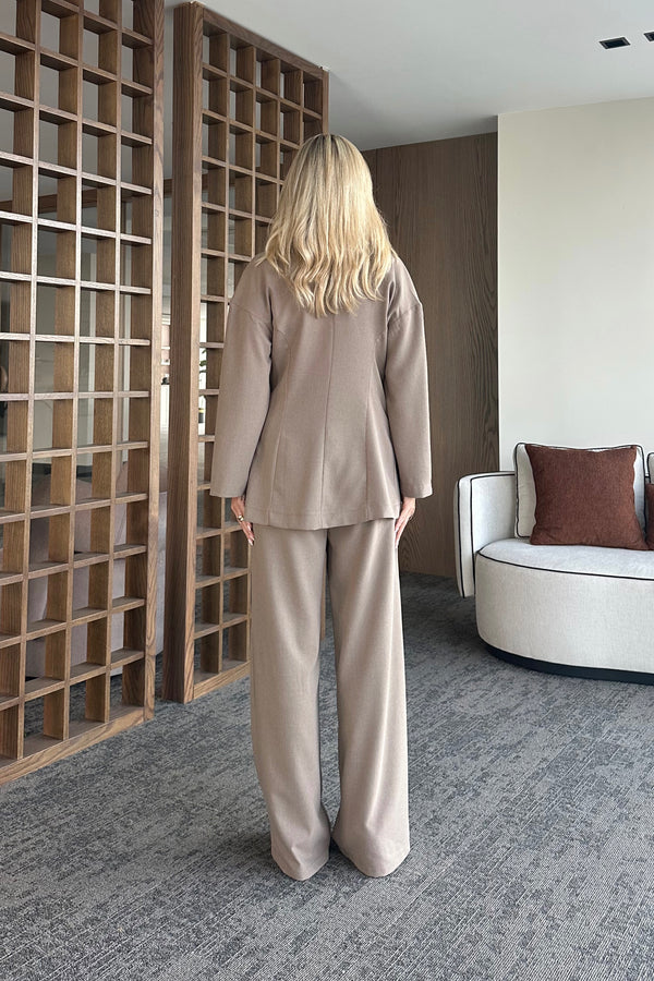 Vizon Bluz Pantolon Takım - 8767