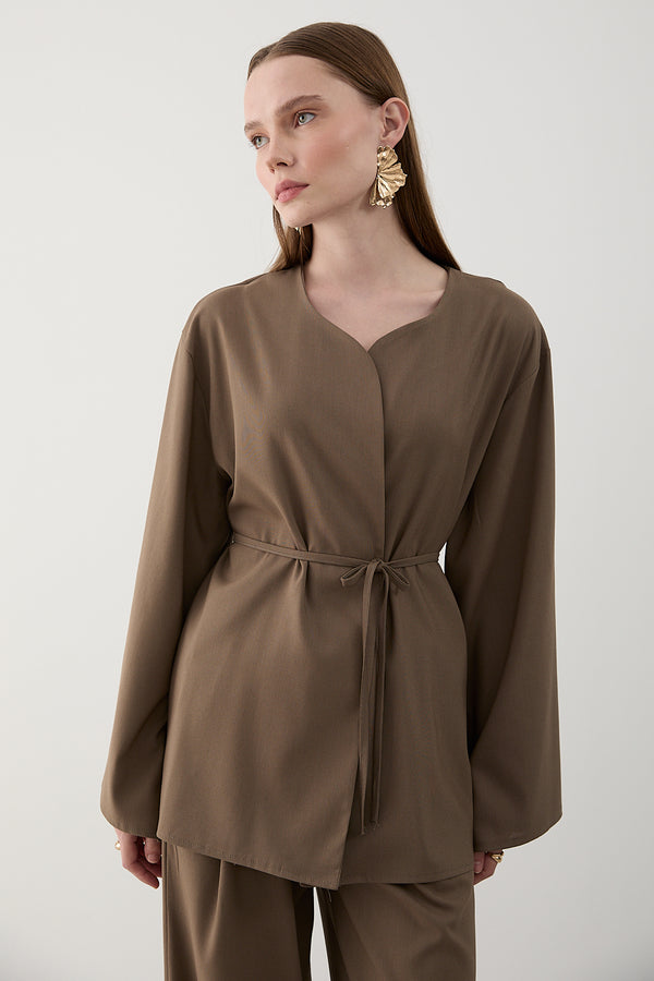 Vizon İpli Kimono Takım - 8864