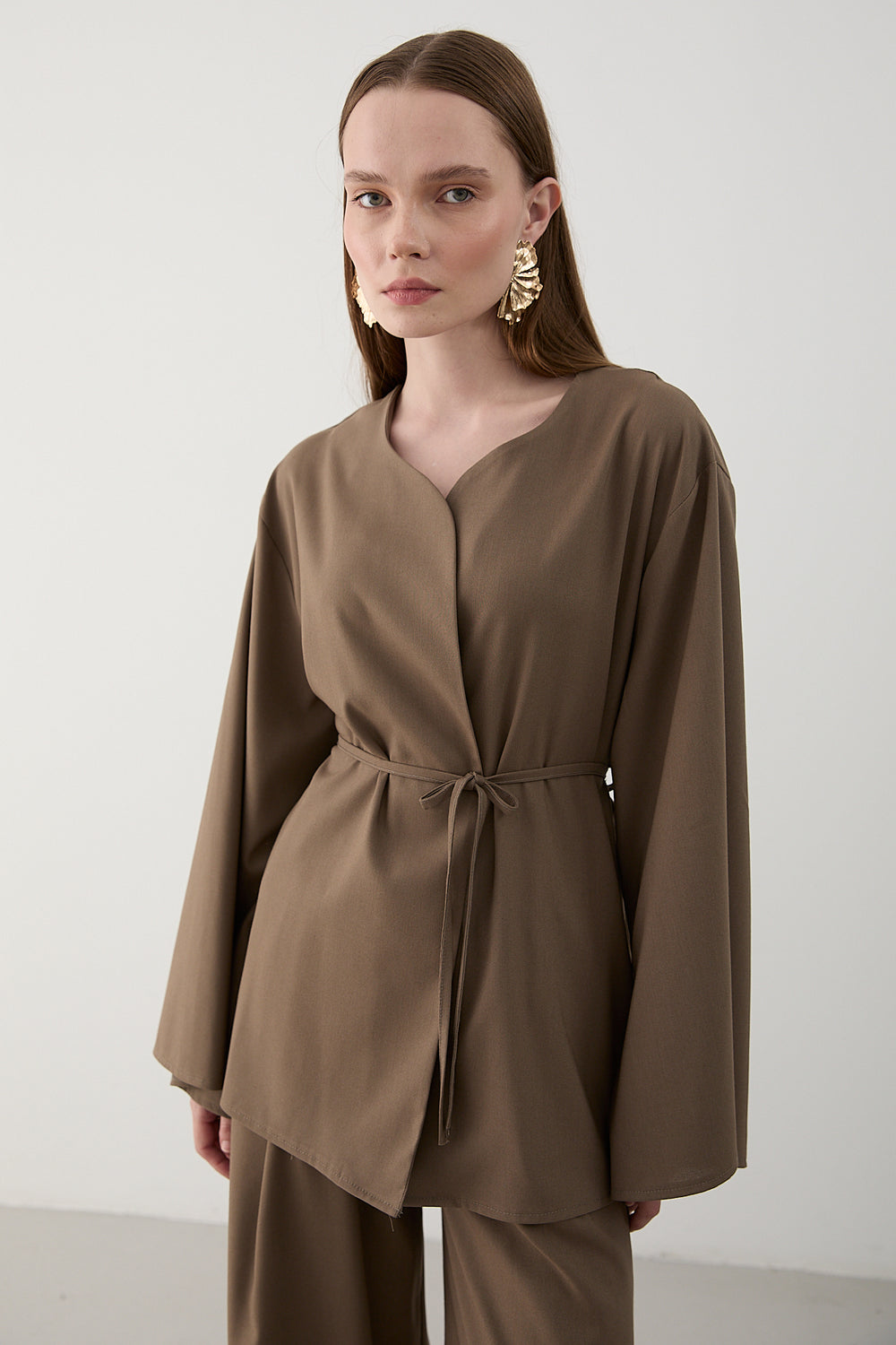 Vizon İpli Kimono Takım - 8864