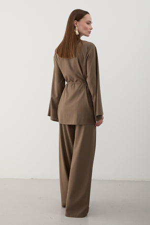 Vizon İpli Kimono Takım - 8864