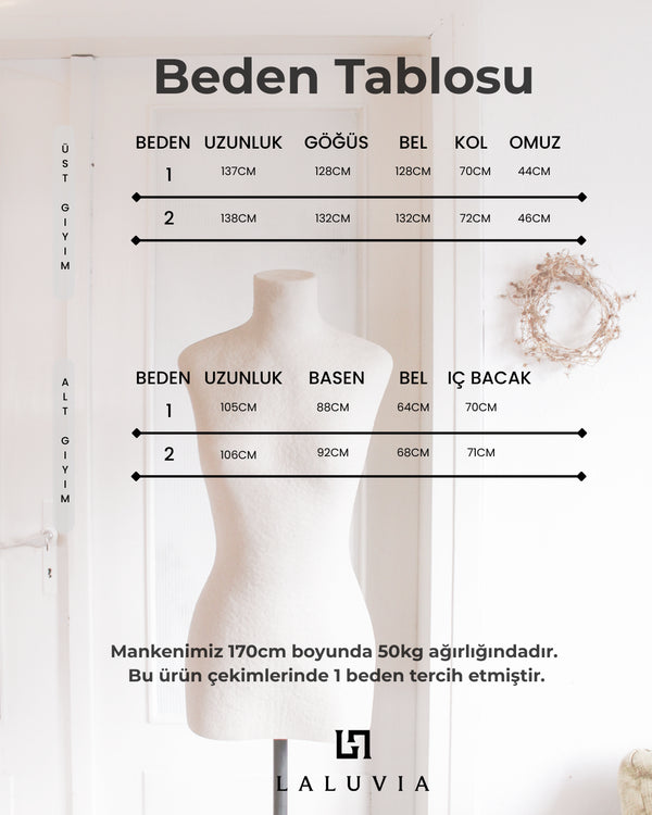 Sarı Bandana/Bel Kemer Aksesuarlı Kimono Takım - 8832